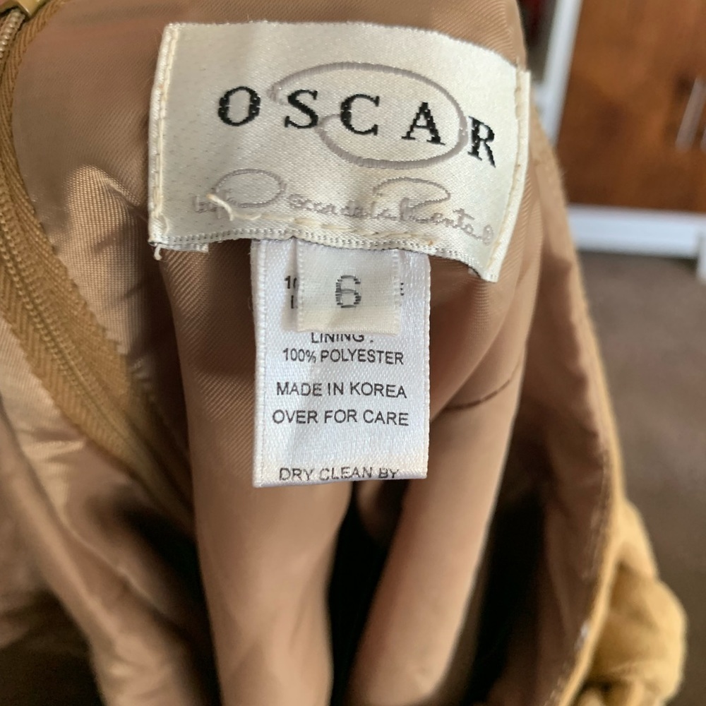 Oscar de La Renta Lamb Suede Skirt Size 6 Y2k‎ - Picture 6 of 6